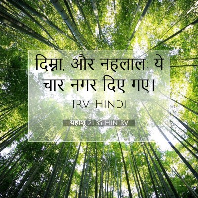 Picture 07 - यहोशू 21:35 HINIRV - दिम्ना, और नहलाल; - Bible Verse Picture