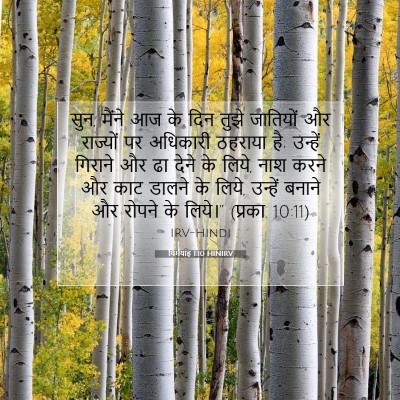 Picture 07 - यिर्मयाह 1:10 HINIRV - सुन, मैंने आज के - Bible Verse Picture