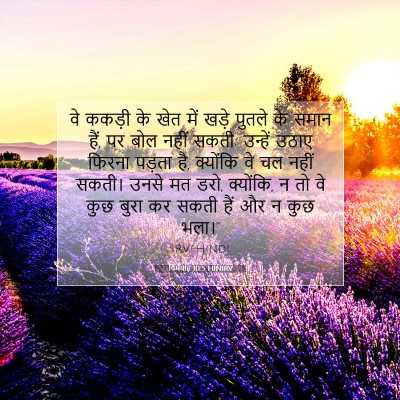 Picture 07 - यिर्मयाह 10:5 HINIRV - वे ककड़ी के खेत में - Bible Verse Picture