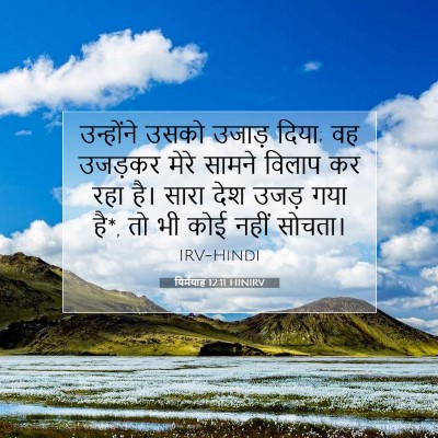 Picture 07 - यिर्मयाह 12:11 HINIRV - उन्होंने उसको - Bible Verse Picture