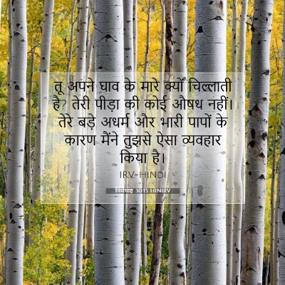 Picture 07 - यिर्मयाह 30:15 HINIRV - तू अपने घाव के मारे - Bible Verse Picture