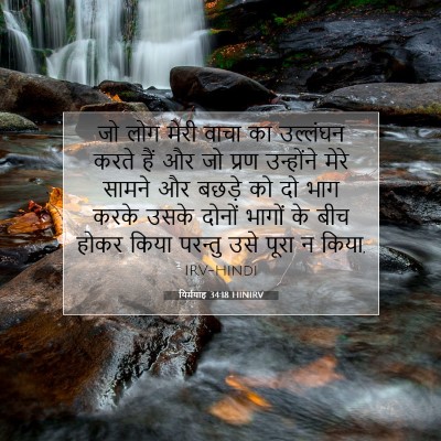 Picture 07 - यिर्मयाह 34:18 HINIRV - जो लोग मेरी वाचा का - Bible Verse Picture