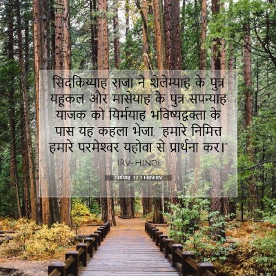 Picture 07 - यिर्मयाह 37:3 HINIRV - सिदकिय्याह राजा - Bible Verse Picture