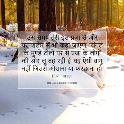 Picture 07 - यिर्मयाह 4:11 HINIRV - उस समय तेरी इस - Bible Verse Picture