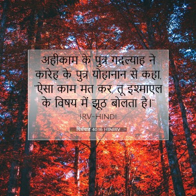Picture 07 - यिर्मयाह 40:16 HINIRV - अहीकाम के पुत्र - Bible Verse Picture