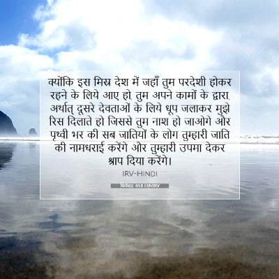 Picture 07 - यिर्मयाह 44:8 HINIRV - क्योंकि इस मिस्र - Bible Verse Picture