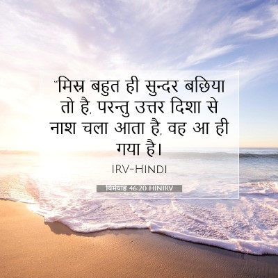Picture 07 - यिर्मयाह 46:20 HINIRV - “मिस्र बहुत ही - Bible Verse Picture