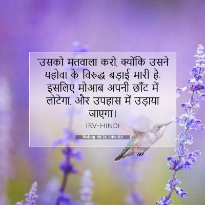Picture 07 - यिर्मयाह 48:26 HINIRV - “उसको मतवाला करो, - Bible Verse Picture