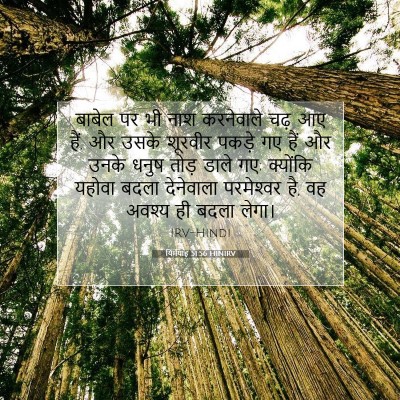 Picture 07 - यिर्मयाह 51:56 HINIRV - बाबेल पर भी नाश - Bible Verse Picture