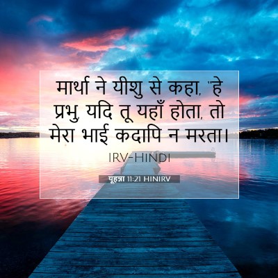 Picture 07 - यूहन्ना 11:21 HINIRV - मार्था ने यीशु से - Bible Verse Picture
