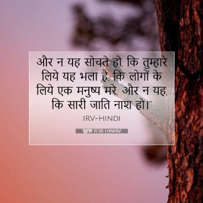 Picture 07 - यूहन्ना 11:50 HINIRV - और न यह सोचते हो, कि - Bible Verse Picture