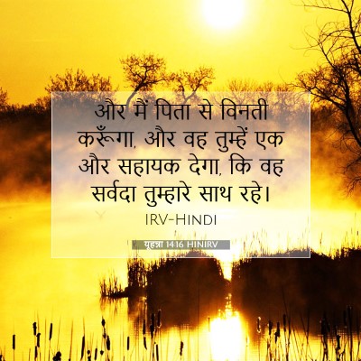 Picture 07 - यूहन्ना 14:16 HINIRV - और मैं पिता से - Bible Verse Picture