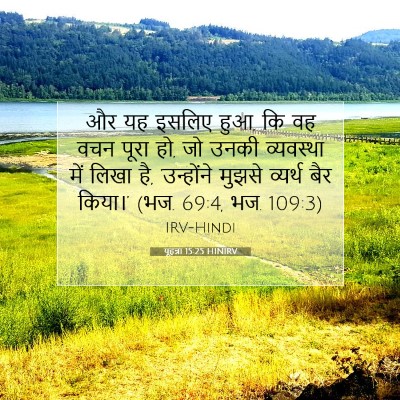 Picture 07 - यूहन्ना 15:25 HINIRV - और यह इसलिए हुआ, कि - Bible Verse Picture