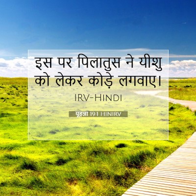 Picture 07 - यूहन्ना 19:1 HINIRV - इस पर पिलातुस ने - Bible Verse Picture