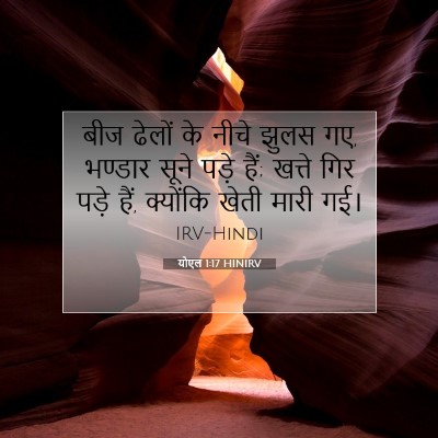 Picture 07 - योएल 1:17 HINIRV - बीज ढेलों के नीचे - Bible Verse Picture