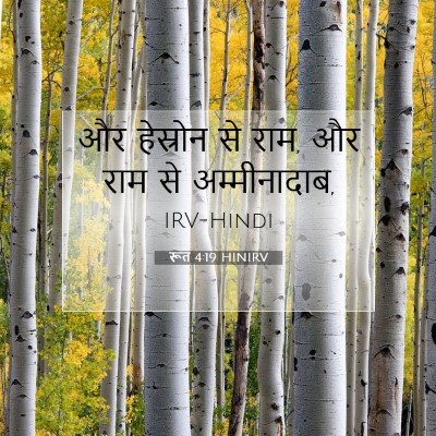 Picture 07 - रूत 4:19 HINIRV - और हेस्रोन से राम, - Bible Verse Picture