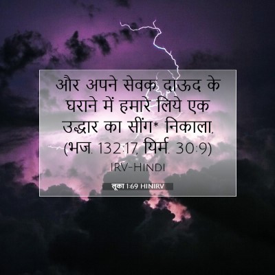 Picture 07 - लूका 1:69 HINIRV - और अपने सेवक दाऊद - Bible Verse Picture