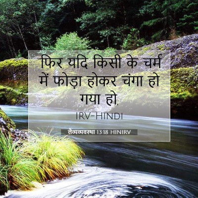 Picture 07 - लैव्यव्यवस्था 13:18 HINIRV - “फिर यदि किसी के - Bible Verse Picture
