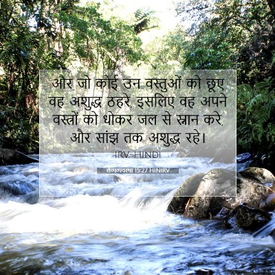 Picture 07 - लैव्यव्यवस्था 15:27 HINIRV - और जो कोई उन - Bible Verse Picture