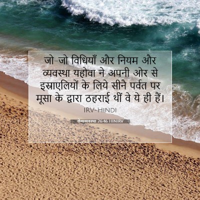 Picture 07 - लैव्यव्यवस्था 26:46 HINIRV - जो-जो विधियाँ और - Bible Verse Picture