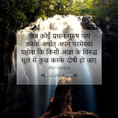 Picture 07 - लैव्यव्यवस्था 4:22 HINIRV - “जब कोई प्रधान - Bible Verse Picture