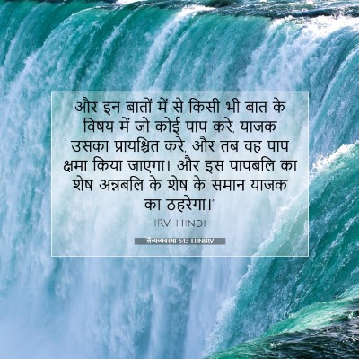 Picture 07 - लैव्यव्यवस्था 5:13 HINIRV - और इन बातों में से - Bible Verse Picture