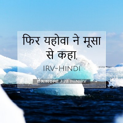 Picture 07 - लैव्यव्यवस्था 7:28 HINIRV - फिर यहोवा ने मूसा - Bible Verse Picture