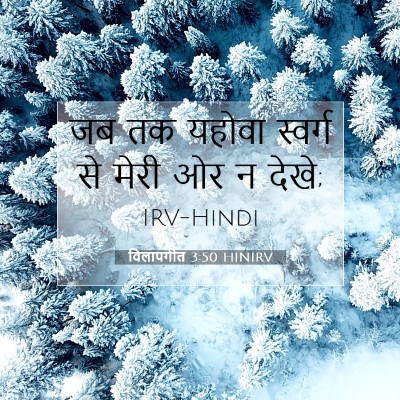 Picture 07 - विलापगीत 3:50 HINIRV - जब तक यहोवा स्वर्ग - Bible Verse Picture