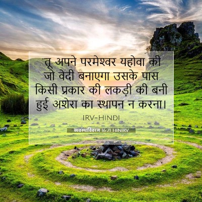 Picture 07 - व्यवस्थाविवरण 16:21 HINIRV - “तू अपने - Bible Verse Picture
