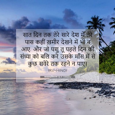 Picture 07 - व्यवस्थाविवरण 16:4 HINIRV - सात दिन तक तेरे - Bible Verse Picture