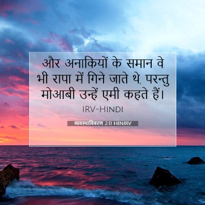 Picture 07 - व्यवस्थाविवरण 2:11 HINIRV - और अनाकियों के - Bible Verse Picture