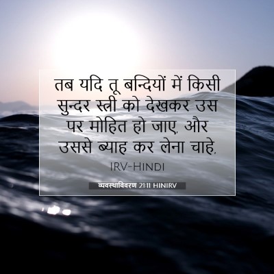 Picture 07 - व्यवस्थाविवरण 21:11 HINIRV - तब यदि तू बन्दियों - Bible Verse Picture