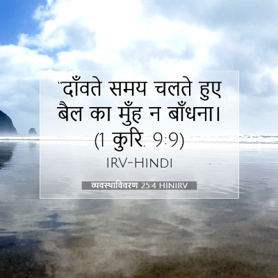 Picture 07 - व्यवस्थाविवरण 25:4 HINIRV - “दाँवते समय चलते - Bible Verse Picture