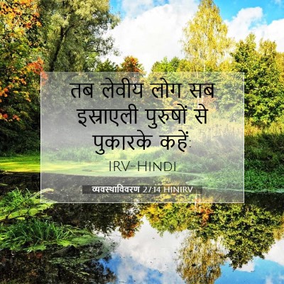 Picture 07 - व्यवस्थाविवरण 27:14 HINIRV - तब लेवीय लोग सब - Bible Verse Picture