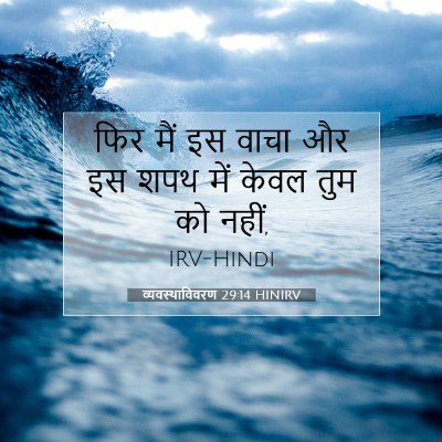 Picture 07 - व्यवस्थाविवरण 29:14 HINIRV - फिर मैं इस वाचा और - Bible Verse Picture