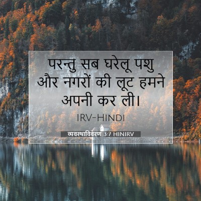 Picture 07 - व्यवस्थाविवरण 3:7 HINIRV - परन्तु सब घरेलू - Bible Verse Picture