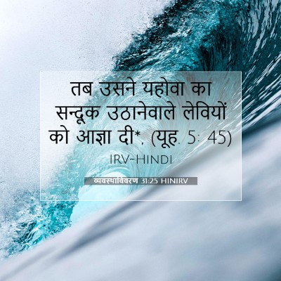 Picture 07 - व्यवस्थाविवरण 31:25 HINIRV - तब उसने यहोवा का - Bible Verse Picture