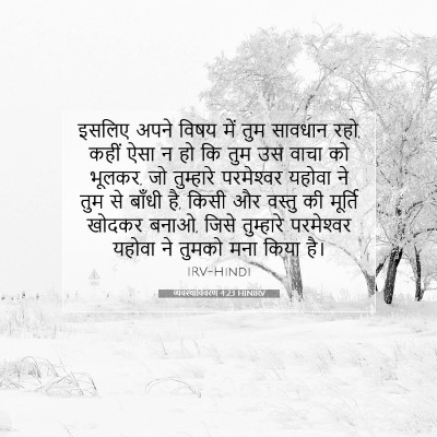 Picture 07 - व्यवस्थाविवरण 4:23 HINIRV - इसलिए अपने विषय - Bible Verse Picture