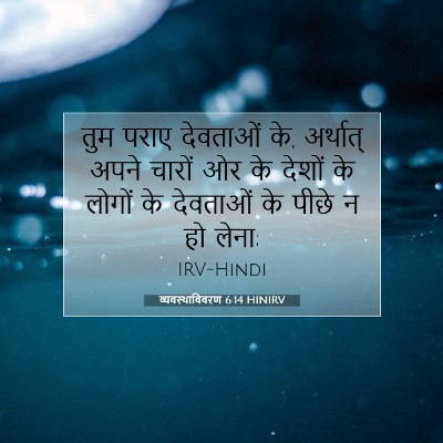 Picture 07 - व्यवस्थाविवरण 6:14 HINIRV - तुम पराए देवताओं - Bible Verse Picture