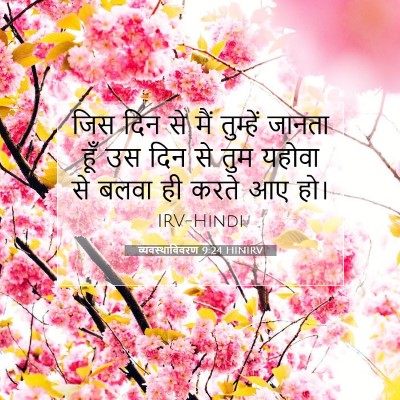 Picture 07 - व्यवस्थाविवरण 9:24 HINIRV - जिस दिन से मैं - Bible Verse Picture