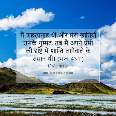 Picture 07 - श्रेष्ठगीत 8:10 HINIRV - मैं शहरपनाह थी और - Bible Verse Picture