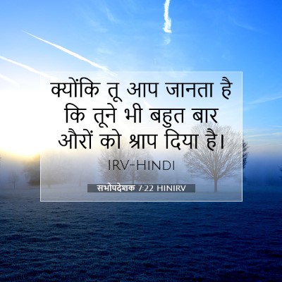 Picture 07 - सभोपदेशक 7:22 HINIRV - क्योंकि तू आप - Bible Verse Picture