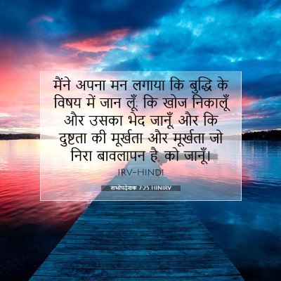 Picture 07 - सभोपदेशक 7:25 HINIRV - मैंने अपना मन - Bible Verse Picture