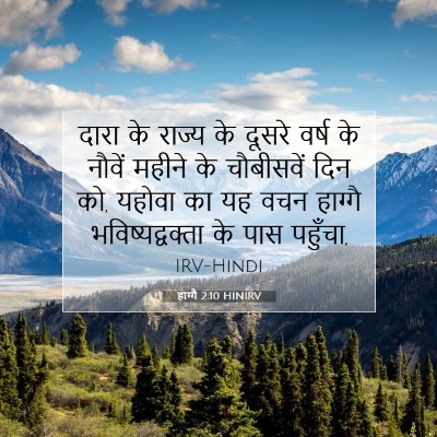 Picture 07 - हाग्गै 2:10 HINIRV - दारा के राज्य के - Bible Verse Picture
