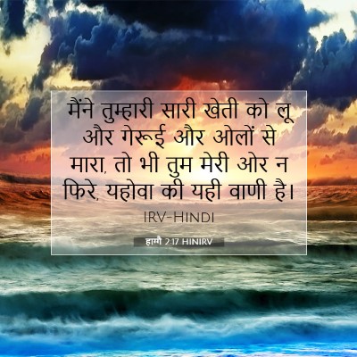 Picture 07 - हाग्गै 2:17 HINIRV - मैंने तुम्हारी - Bible Verse Picture