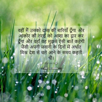 Picture 07 - होशे 2:15 HINIRV - वहीं मैं उसको दाख - Bible Verse Picture
