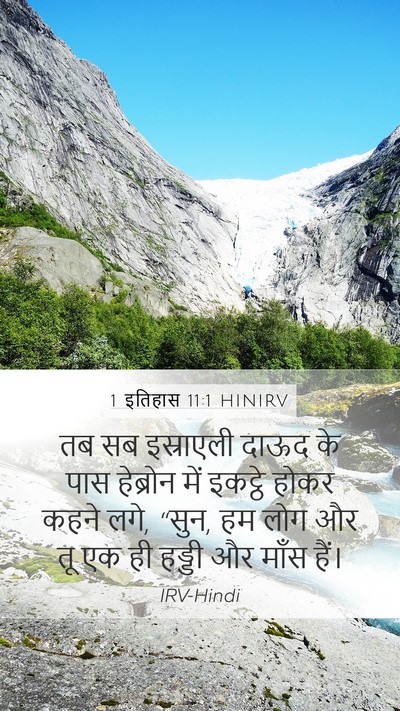 1 इतिहास 11:1 HINIRV Bible Verse Image