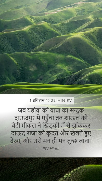 1 इतिहास 15:29 HINIRV Bible Verse Image