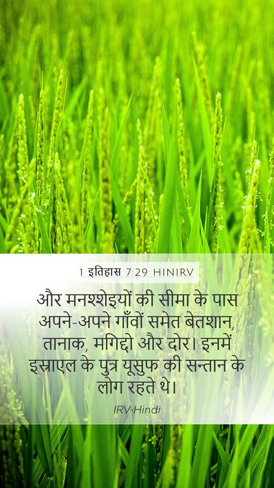 1 इतिहास 7:29 HINIRV Bible Verse Image
