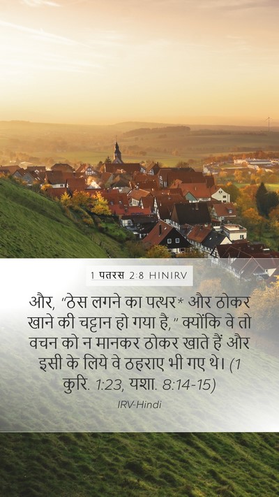 1 पतरस 2:8 HINIRV Bible Verse Image